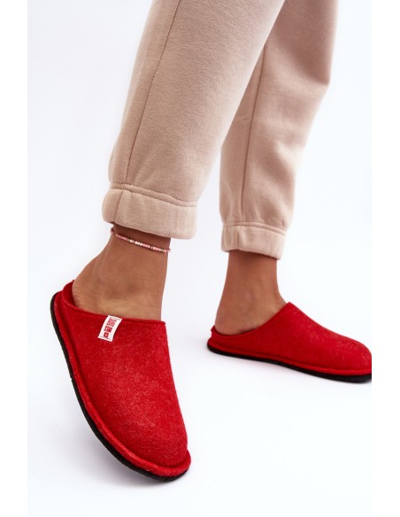 Women's Classic Slippers Big Star KK276012 Red