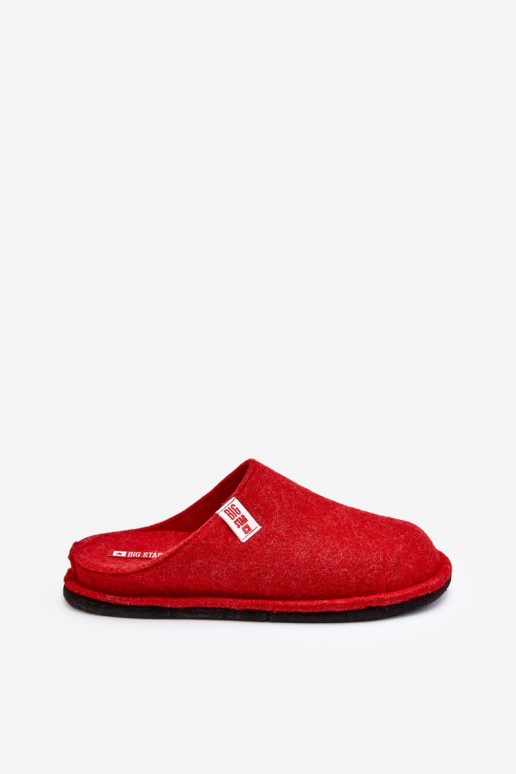 Women's Classic Slippers Big Star KK276012 Red