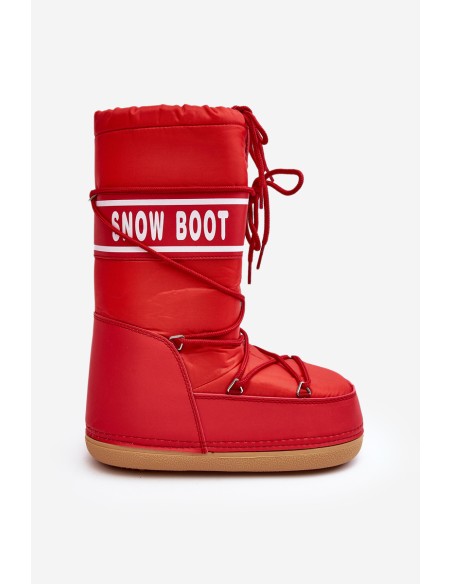Women's High Snow Boots Red Venila