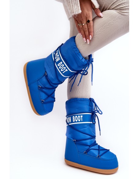 Women's High Snow Boots Blue Venila