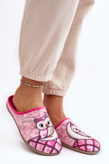 Home Slippers Owl Inblu GF000018 Pink 2