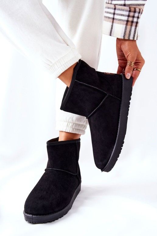 Snow Boots Fleece-lined Black Vicandi