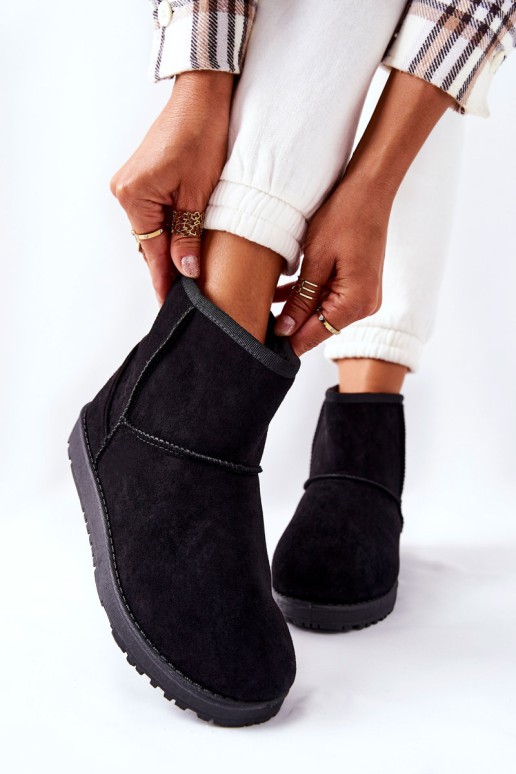 Snow Boots Fleece-lined Black Vicandi