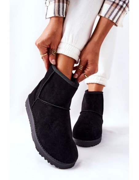 Snow Boots Fleece-lined Black Vicandi