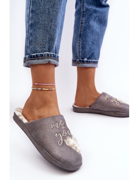 Shiny Women's Slippers Gray Geraja