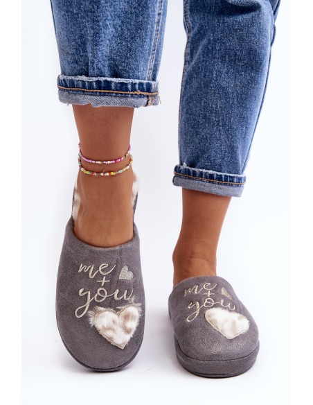 Shiny Women's Slippers Gray Geraja