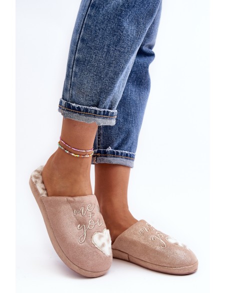 Shiny Women's Pink Slippers Geraja