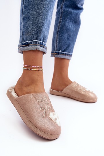 Shiny Women's Pink Slippers Geraja 2