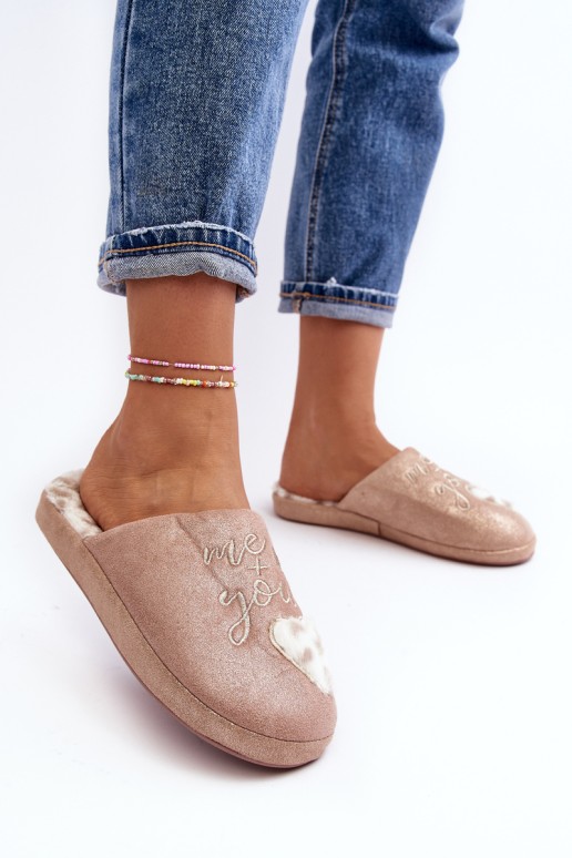 Shiny Women's Pink Slippers Geraja