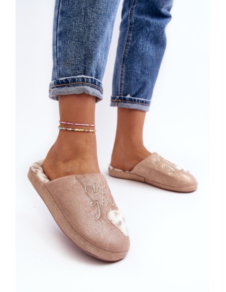 Shiny Women's Pink Slippers Geraja