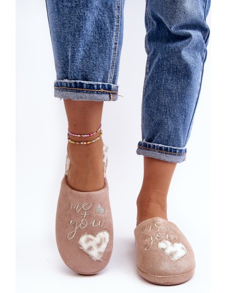 Shiny Women's Pink Slippers Geraja