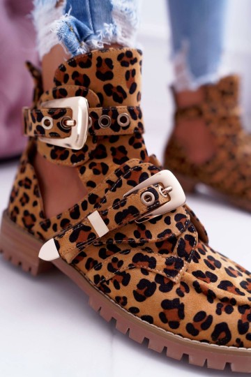 Lu Boo Suede Boots With Cutouts Panther Rock Girl 2