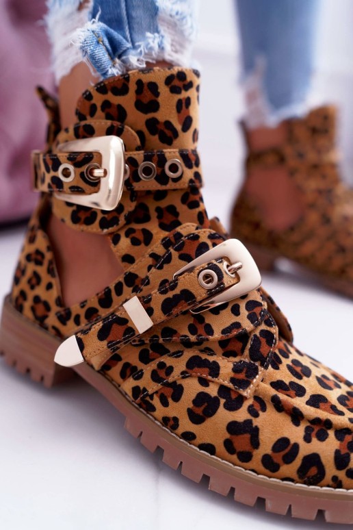 Lu Boo Suede Boots With Cutouts Panther Rock Girl