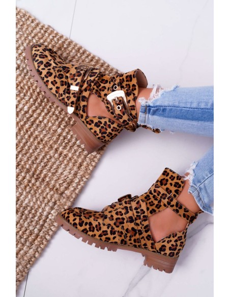 Lu Boo Suede Boots With Cutouts Panther Rock Girl