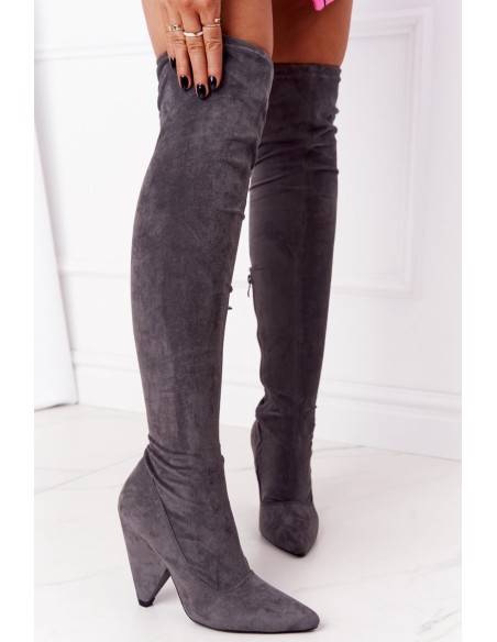 Aukštakulniai batai Lu Boo pilki