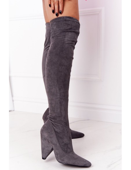 Aukštakulniai batai Lu Boo pilki