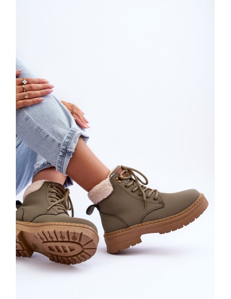 Women's Fur-Lined Trappers Green Jette