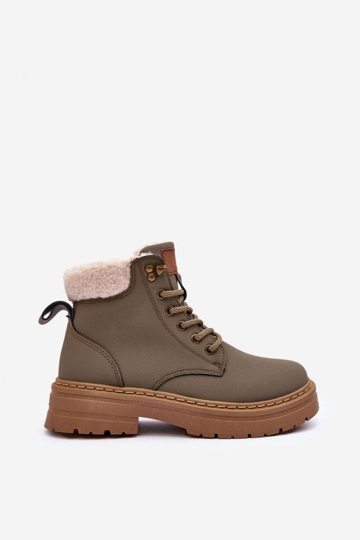 Women's Fur-Lined Trappers Green Jette