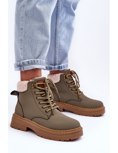 Women's Fur-Lined Trappers Green Jette