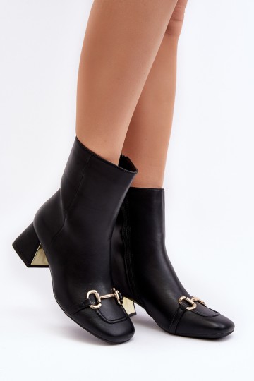 Ankle Boots With Embellishment Black Adinah 2