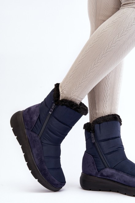 Women's Snow Boots with Fur Navy Primose 2