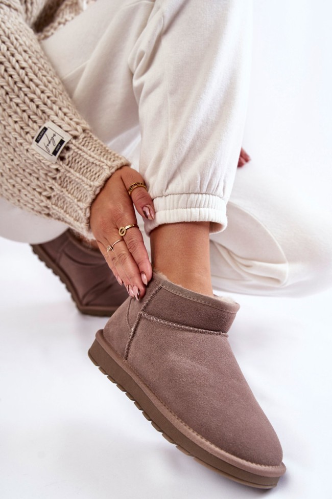 Moteriški žemi sniego batai Pilka Shelie