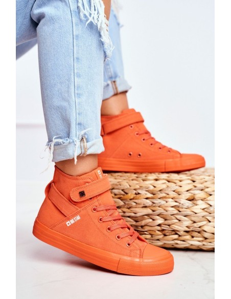 Women's High Sneakers Big Star FF274583 Orange