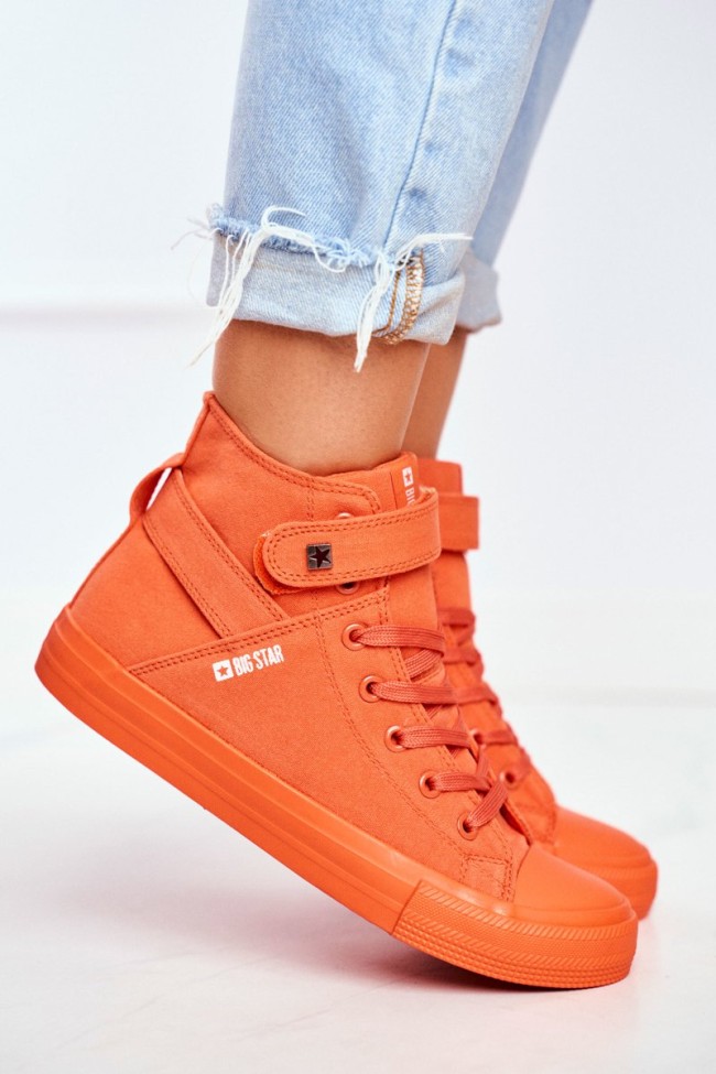 Women's High Sneakers Big Star FF274583 Orange