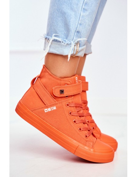 Women's High Sneakers Big Star FF274583 Orange