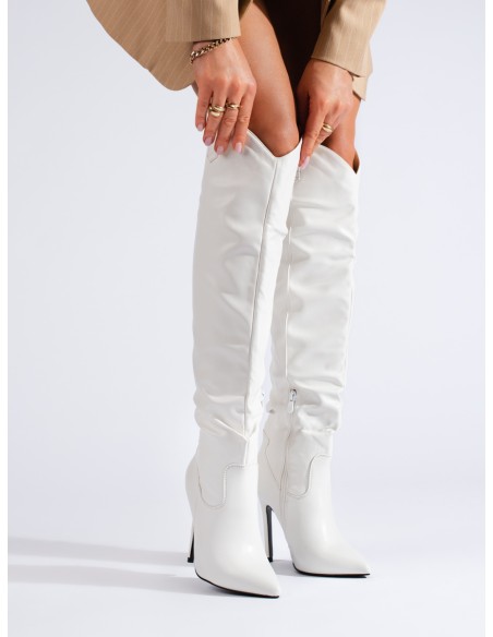 Shelovet moteriški balti aukštakulniai aulinukai