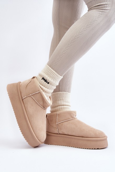 Moteriški sniego batai su storu padu 2