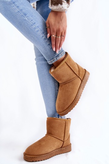 Women's Warm Snow Boots Bright brown Virgina 2