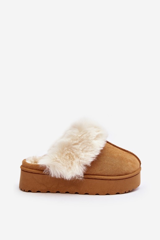 Women's snow boots on platform Camel Phiniopis