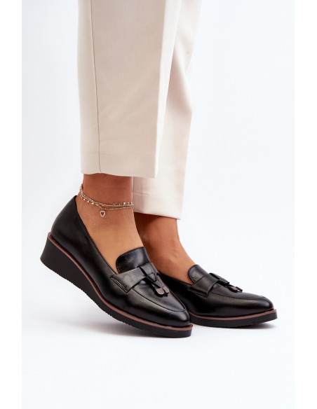 Women's Wedge Shoes with Embellishment Black Miliret