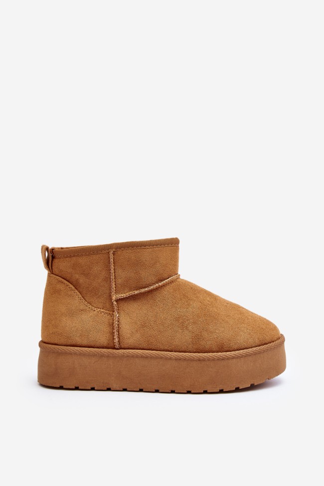 Low Women's Snow Boots on Platform Camel Kallins