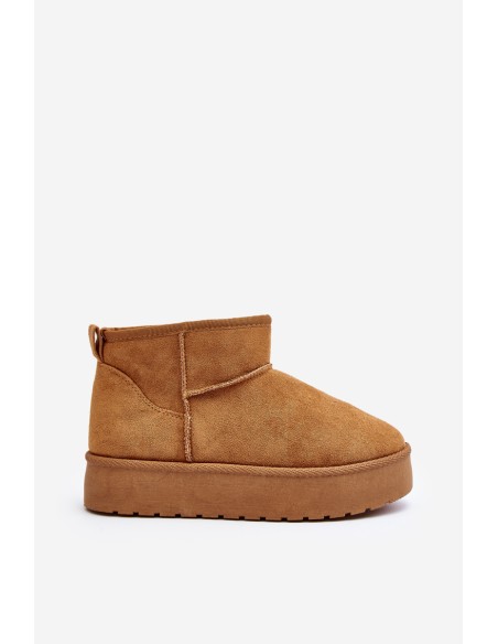 Low Women's Snow Boots on Platform Camel Kallins