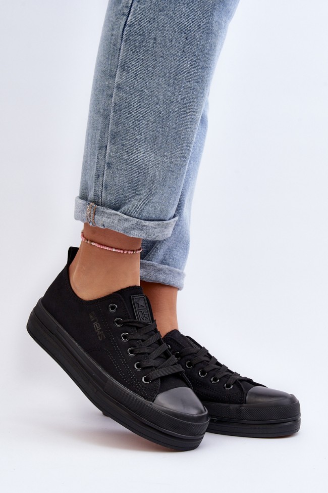 Women's Fabric Sneakers Black Staneva