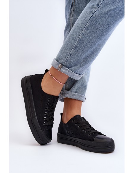 Women's Fabric Sneakers Black Staneva
