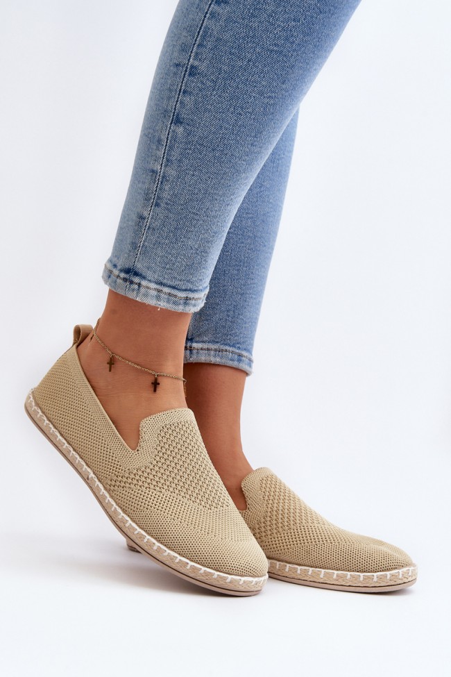 Women's Beige Slip-On Espadrilles Harmonie