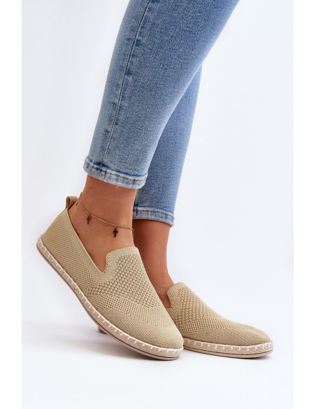 Women's Beige Slip-On Espadrilles Harmonie