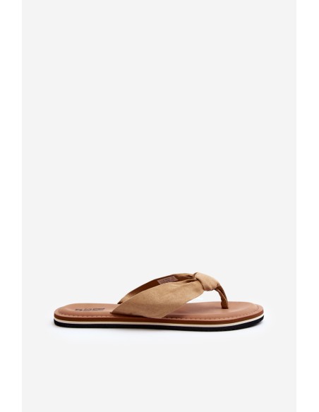 Women's Flip Flops Big Star LL274623 Beige