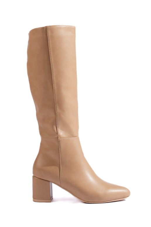 Smėlio spalvos aukštakulniai batai