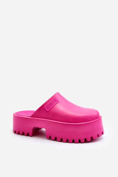 Women's Slides With Chunky Sole Big Star NN274019 Fuchsia 2