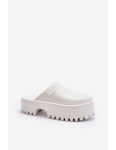 Women's Slides With Chunky Sole Big Star NN274015 White
