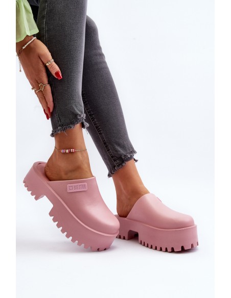 Women's Slides with Chunky Sole Big Star NN274020 Pink