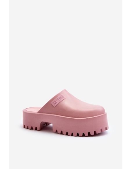 Women's Slides with Chunky Sole Big Star NN274020 Pink