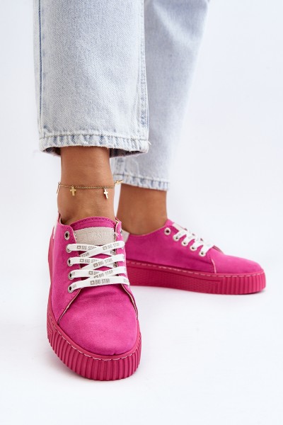 Women's sneakers MEMORY FOAM SYSTEM BIG STAR NN276004 Fuchsia 2