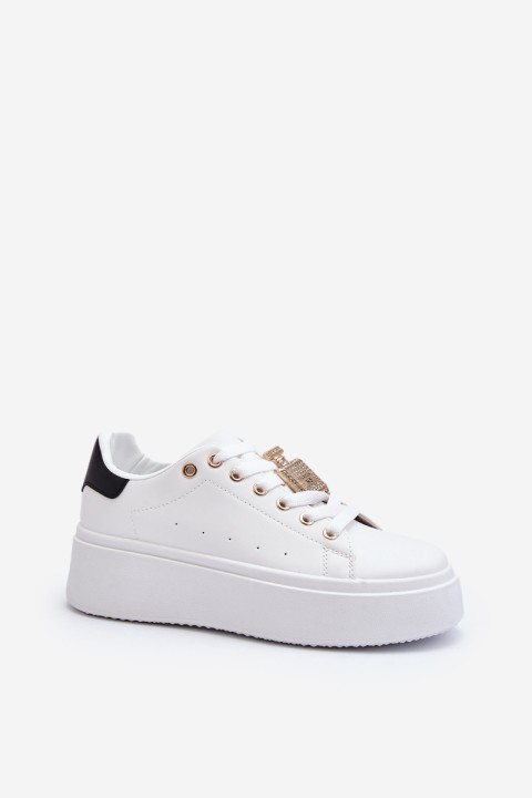 Women's Sneakers with Embellishment White Celedria