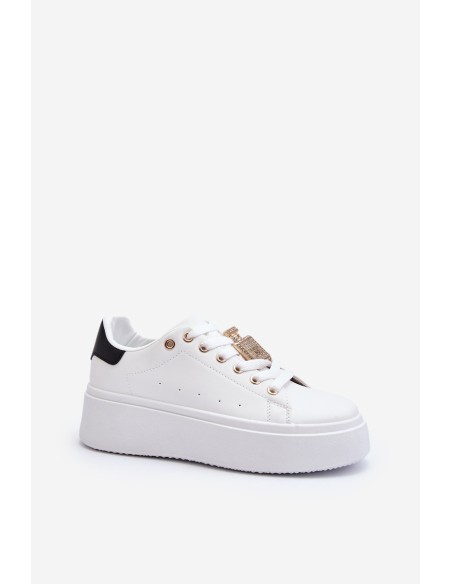 Women's Sneakers with Embellishment White Celedria