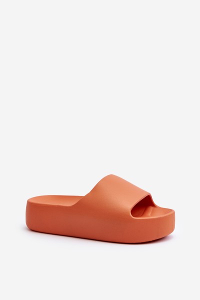 Women's Slides on Thick Sole Orange Oreithano 2